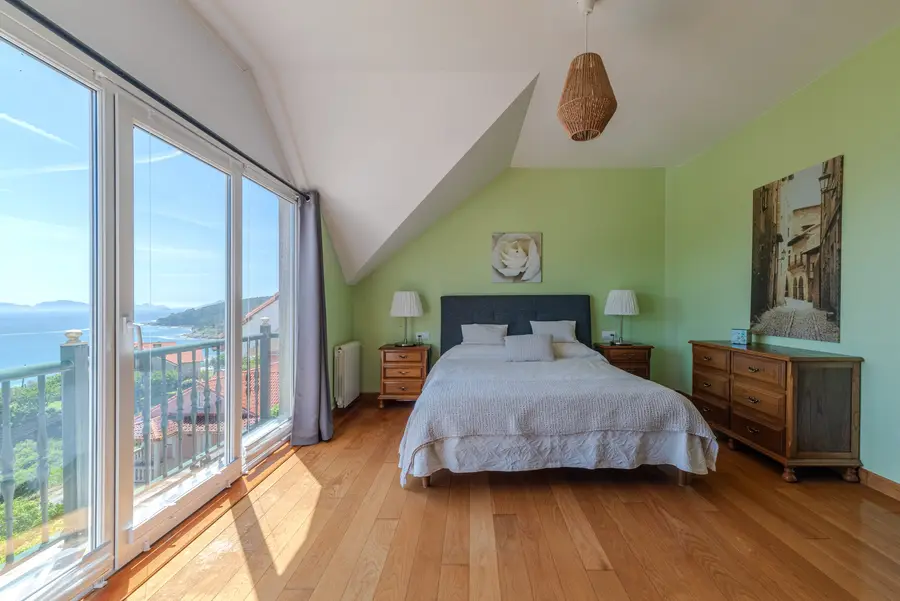Schlafzimmer mit Meerblick